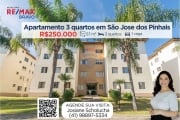 Apartamento à venda, 3 quartos, 1 banheiro, 1 vaga, 57 m², no bairro Iná em São José dos Pinhais/PR