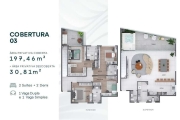 Cobertura com 4 quartos  à venda, 228.27 m2 por R$3452213.00  - Agua Verde - Curitiba/PR