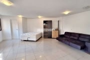 APARTAMENTO TIPO LOFT COM SALA/DORMITORIO/COZINHA AMERICANA/BANHEIROS/SACADA FEC VIDROS, 02VGS+DEP