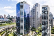 Conjunto comercial 680m²,  04 banheiros e 35 vagas de garagem.  Condomínio com portaria e recepção.  Excelente localização,  entre as Ruas John Baird