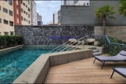 Apartamento Studio 30m², 01 dormitório e 01 banheiro.  Condomínio com segurança, portaria, piscina, academia, salão de festas e playground.  Excelente