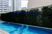 Apartamento  265m², 03 dormitórios (sendo suítes), 05 banheiros e 04 vagas de garagem.  Condomínio com portaria, segurança, piscina, salão de festa