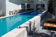 Apartamento Studio 26m², 01 dormitório e 01 banheiro.  Condomínio com portaria, segurança 24hrs, piscina, churrasqueira, academia e salão de festa.