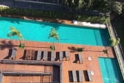 Apartamento 75m², 01 dormitório, 01 banheiro e 01 vaga na garagem.  Condomínio com portaria, segurança 24hrs, piscina, sauna, lavanderia