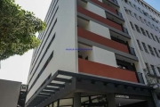 Apartamento Studio MOBILIADO 24m², 01 dormitório e  01 banheiro.  Condomínio com portaria e segurança.  Excelente localização