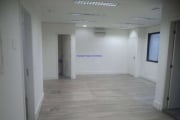 Conjunto Comercial 37.18m², 02 banheiros e 01 vaga na garagem.  Condomínio com recepção e segurança 24hrs.  Excelente localização