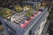 Apartamento 56,11m², 01 dormitório (sendo suíte), 02 banheiros e 01 vaga de garagem; (Fotos ilustrativas, entrega prevista para Fevereiro/2026).