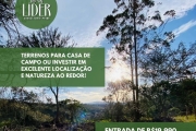 TERRENOS PARA CASA DE CAMPO OU INVESTIR EM EXCELENTE LOCALIZAÇÃO E NATUREZA AO REDOR! CLIQUE E SAIBA MAIS!