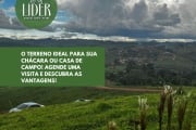 O TERRENO IDEAL PARA SUA CHÁCARA OU CASA DE CAMPO! AGENDE UMA VISITA E DESCUBRA AS VANTAGENS DE VIVER CERCADO PELA NATUREZA!