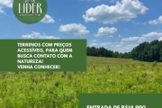 TERRENOS COM PREÇOS IMBATÍVEIS, PARA QUEM BUSCA CONTATO COM A NATUREZA, IDEAL PARA SUA CASA DE CAMPO OU CHÁCARA! SAIBA MAIS!