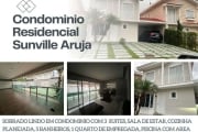 Casa a venda condomínio sunville Aruja 3 suítes 4 vagas com piscina