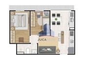 Apartamento com 2 dormitórios à venda, 45 m² por R$ 302.000,00 - Vila Assis Brasil - Mauá/SP