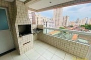 Apto 1 dorm, sendo suíte, 1 vaga, varanda gourmet, 50 m², Aviação em Praia Grande.