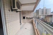 Apto 2 dorm(s), sendo 1 suíte com Varanda Gourmet, Frente rua, na Tupi em Praia Grande