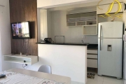 Apto de 1 dorm, sendo suíte, mobiliado, 1 vaga, 48 m², Vista Mar, na Tupi Praia Grande SP.