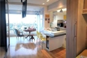 Vende apartamento mobiliado com muito bom gosto no Brooklin, em condomínio clube.