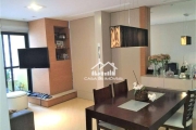 Vende apartamento com 76m², 3 dormitórios, 2 vagas, andar alto e lazer completo.