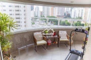 Vende amplo apartamento com 3 suítes, 3 vagas de garagem, lavabo, em andar alto, com 105 m² no Brooklin