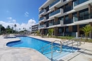 Excelente flat localizado em Muro Alto, com 28,55m² de área útil no Makia Beach Experience