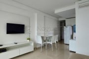 Apartamento mobiliado e com varanda com excelente localização na Avenida Boa Viagem.