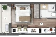 Apartamento com 1 quarto à venda na Rua Alexandre Dumas, 330, Santo Amaro, São Paulo