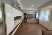 Apartamento 91 m² semimobiliado, com ambientes integrados, 02 suítes, ar condicionado, 02 vagas cobertas, para alugar, no Vox Taquaral em Campinas.