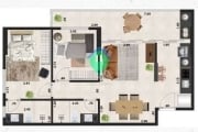 Apartamento 59m² à venda por R$540.000,00 no Marapé em Santos, SP