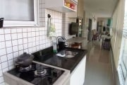 599mil - apartamentro 2 suites - mobiliado,  sacada com churrasqueira - 150m do mar - lazer completo