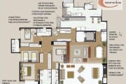 Apartamento com 4 dormitórios à venda, 222 m² por R$ 2.900.000,00 - Campo Belo - São Paulo/SP