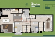 Apartamento 136,9 m²   3 suites de R$ 1.550.000 por 1.220.000 Novo, pronto pra morar Setor Bueno próximo ao Parque Vaca Brava