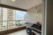 Apartamento vista mar de 80m², 2 quartos, 2 suítes, 1 vaga, varanda gourmet e lazer completo