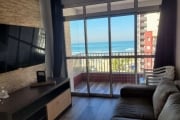 Apartamento 2 dormitórios, frente ao mar na vila Guilhermina PG