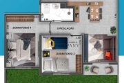 Ed. Residencial Caribe (Vila Haro) - Apartamento na zona leste de Sorocaba com quintal. Entrada facilitada.