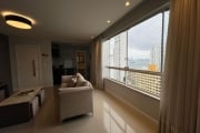 Apartamento mobiliado de 3 dormitórios com vista mar a 400 metros do mar em Balneário Camboriú