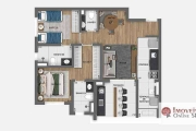 Apartamento com 2 dormitórios à venda, 75 m² por R$ 1.150.985,40 - Moema - São Paulo/SP