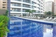 Apartamento mobiliado à venda 2 quartos, vista mar, apenas 01 quadra da praia, Meireles