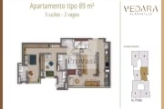 Vedara - Venda-Vedara Alphaville-89 m²- 3 suites- Preço de Venda: R$ 960.000,00