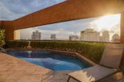 Flat disponível para locação no Hotel Hampton Park, com 31m², 1 dormitório e 1 vaga