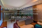 Apartamento 113m² à venda no Manhattan Soho – 4 Quartos, Suíte, 2 Vagas Porteira Fechada