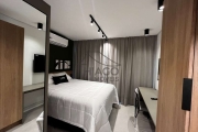 Studio novo com sacada e mobiliado de 25m² para locação, localizado no coração do bairro Anália Fra