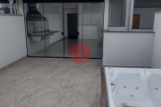 Cobertura duplex nova com elevador e pronto para morar! Bairro Paraíso em Santo André/SP, com 131m2, 3 quartos, 3 wc e 2 vagas de garagem!