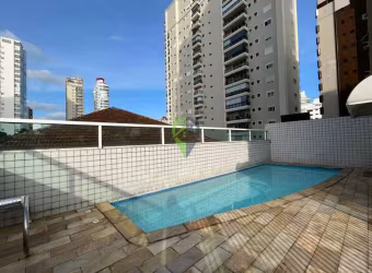 Apartamento tipo garden para locação no Gonzaga, em Santos