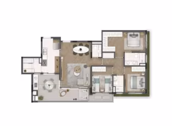 Apartamento com 3 Quartos - Alphaville - Santana de Parnaíba/SP