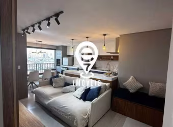 Apartamento 50m2 /2dormitorios 2 banheiros 1 vaga com varanda gurmet Condomínio Piscine