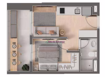 Apartamento com 1 dormitório à venda, 33 m² por R$ 476.147,64 - Mirandópolis - São Paulo/SP