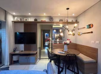 Apartamento com 2 dormitórios à venda, 58 m² por R$ 560.000,00 - Macuco - Santos/SP