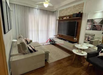 Apartamento com 2 dormitórios à venda, 82 m² por R$ 1.220.000,00 - Campo Grande - Santos/SP