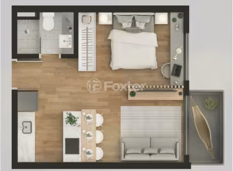 Apartamento com 1 quarto à venda na Rua Tomaz Flores, 219, Bom Fim, Porto Alegre, 33 m2 por R$ 547.000