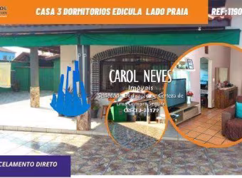 CASA 3 DORMITORIOS EDICULA PARCELAMENTO DIRETO LADO PRAIA ITANHAEM