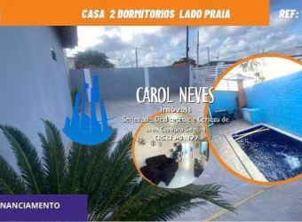 CASA EM CONDOMÍNIO  2 DORMITORIOS PISCINA LADO PRAIA FINANCIAMENTO ITANHAEM